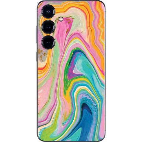 Rainbow Marble by Etta Vee Galaxy S25 Plus Skin